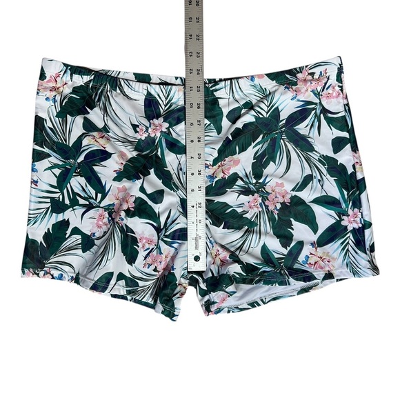 AQUA‎ EVE Tropical Print Swimsuit Bottoms Boy Shorts  sz 20 W Multicolor Stretch - Picture 5 of 8